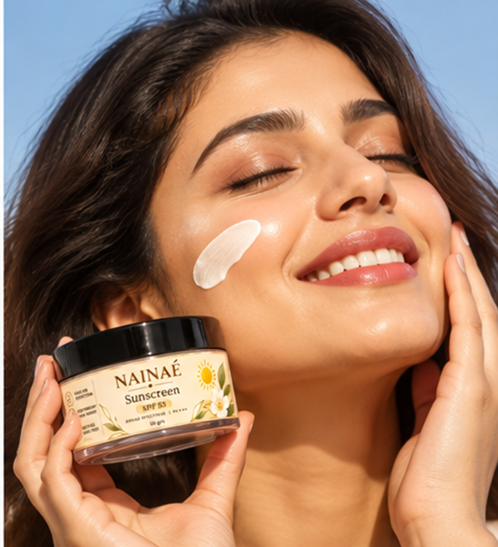 NAINAÉ Sunscreen SPF 50 – Broad Spectrum Daily Sun Protection