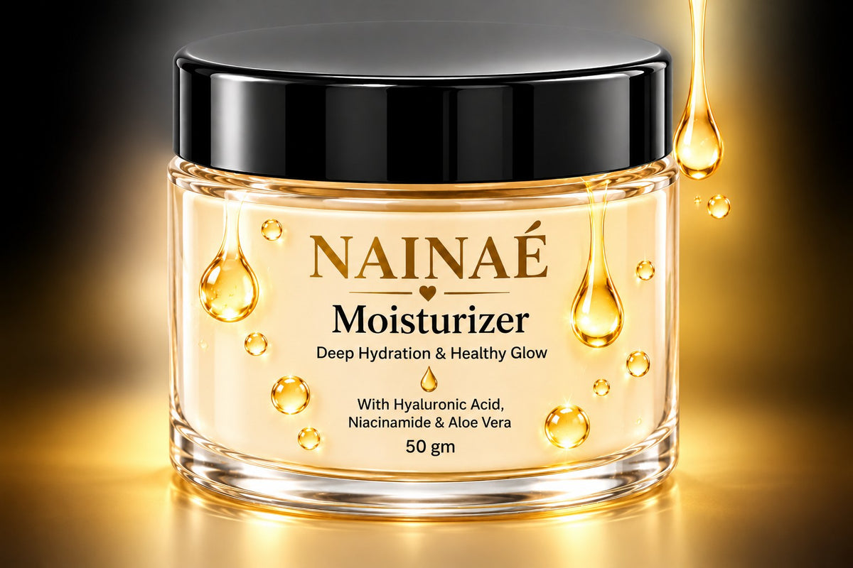 NAINAÉ Deep Hydration & Healthy Glow Moisturizer with Hyaluronic Acid, Niacinamide & Aloe Vera | Face Moisturizer for Soft, Smooth & Glowing Skin | 50g