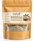 NAINAÉ Bentonite Clay Face Pack Powder – Deep Pore Cleansing, Oil Control & Skin Purifying Face Mask | For Clear, Smooth & Glowing Skin | 50g